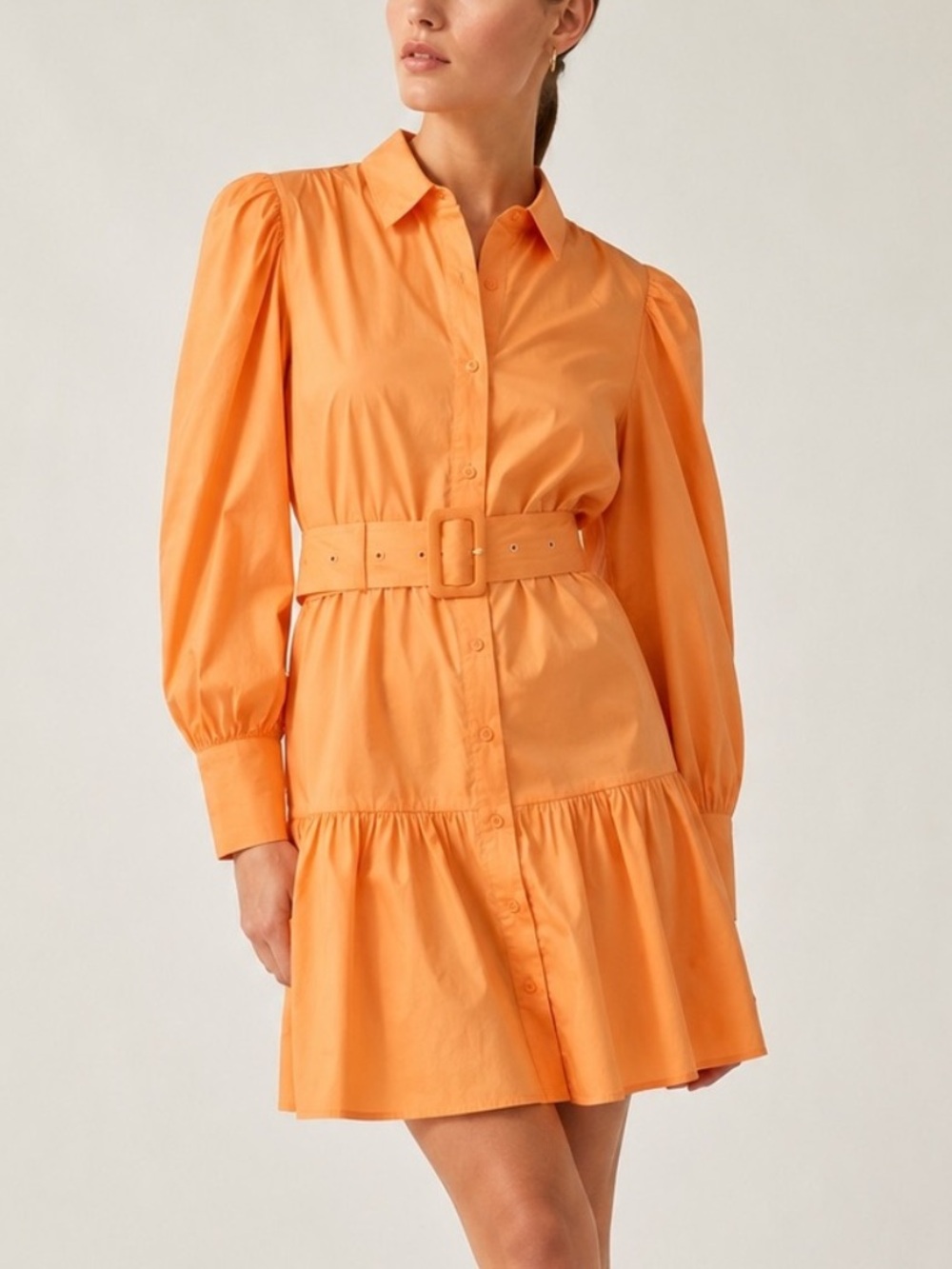 NWT Walter Baker Tara Dress in Light Orange Size Large